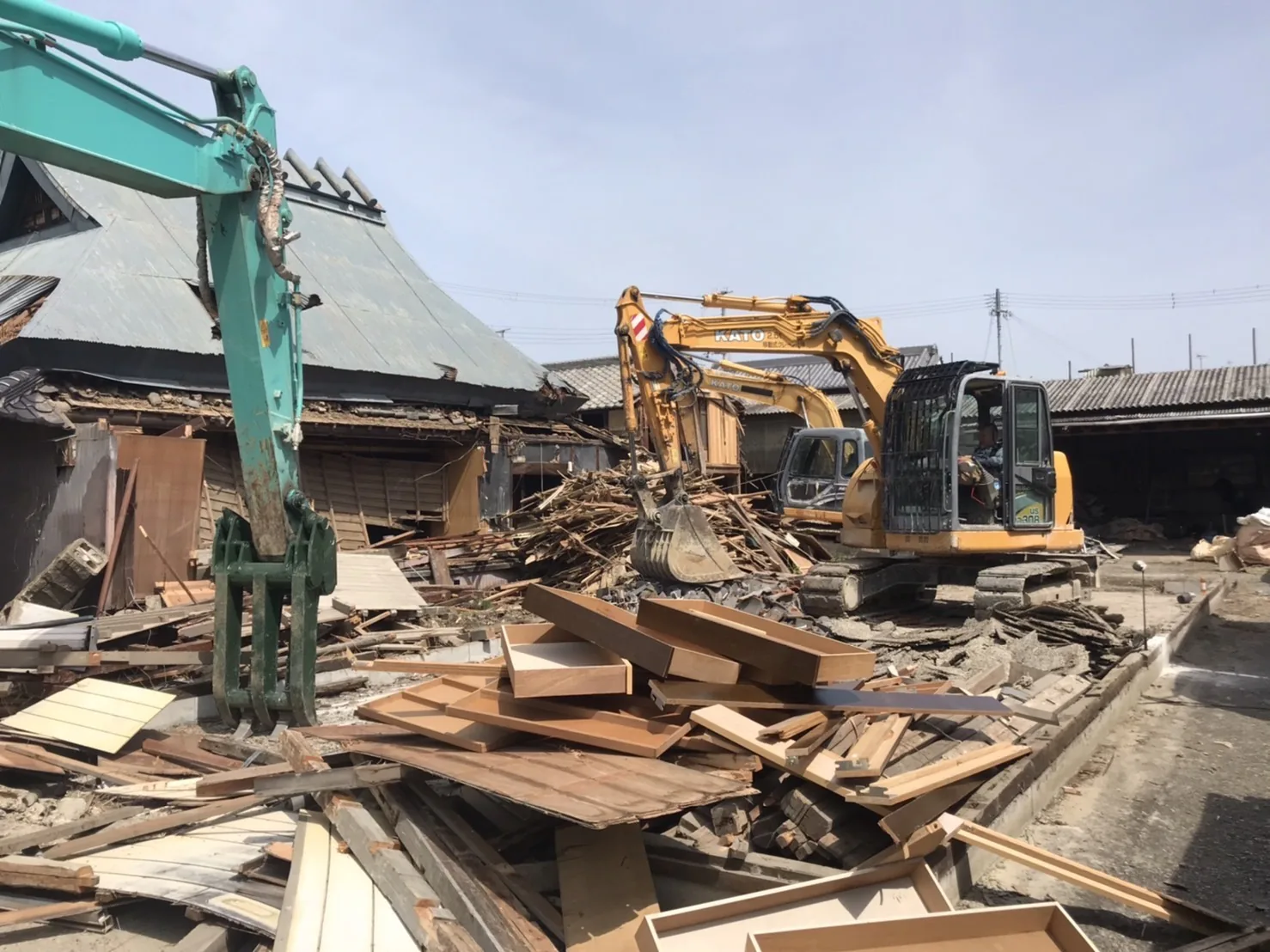 木造・戸建住宅の解体現場